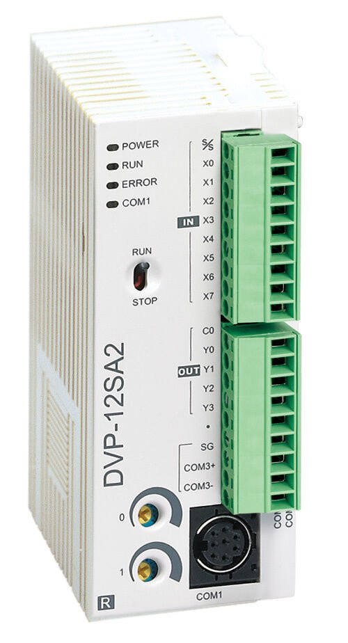 DVP12SA211T | Delta 8 Dijital Giriş 4 Dijital NPN Çıkış Kontrolör CPU PLC