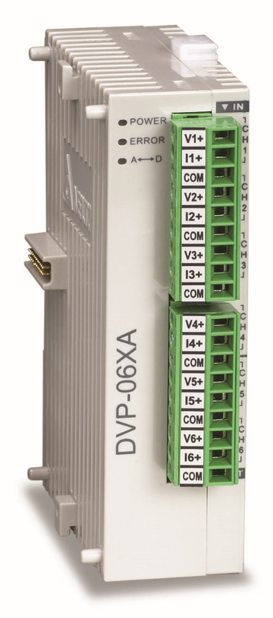 DVP06XA-S2 | Delta 4 Analog Giriş, 2 Analog Çıkış Modülü