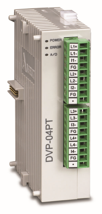DVP04PT-S | Delta 4  PT100 / PT1000 / Ni100 / Ni1000 0~300 Ω Sıcaklık Sensörü Girişi
