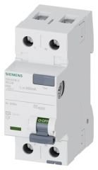 5SV4616-0 | Siemens HATA AKIMI KORUMA ANAHTARI-FI (KAÇAK AKIM KORUMA RÖLESİ); 63A; 230V; 300mA; MONOFAZE; FAZ+NÖTR; 70mm