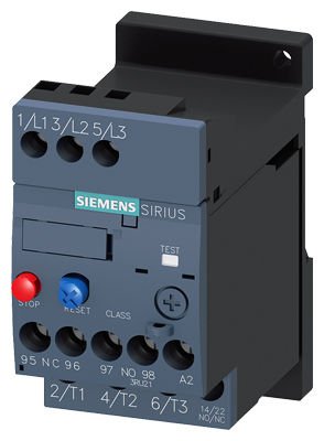 3RU2116-1AB1 | Siemens 3RU2 SIRIUS TERMİK RÖLE; FAZ KORUMALI; 1NO+1NC YARDIMCI KONTAKLI 1;1-1;6A;  BOY S00 ( RAYA MONTAJLI )