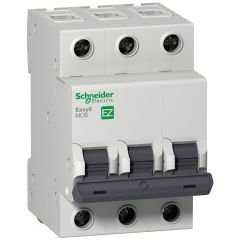 EZ9F34306 | Schneider Easy9 3P 6A, 4,5kA C Eğrisi Otomat