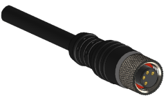 BRC08-SF42N0-02BPVC | Berrcab M8 Düz Dişi 4 Pin 2 Metre PVC Kablolu Konektör - Sensör/Aktüatör Kablosu