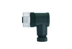 WWAKC4K | Escha M12 Açılı 4 Pin Dişi Konektör