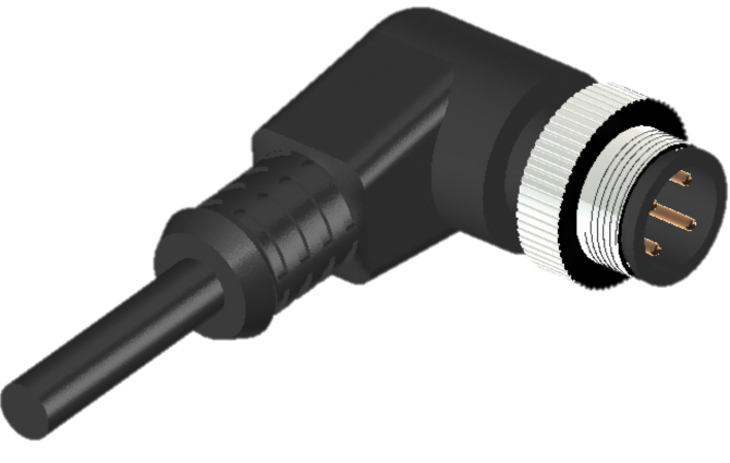 BRC12-AM52N0-30BPUR | Berrcab M12 Açılı Erkek 5 Pin 30 Metre PUR Kablolu Konektör - Sensör/Aktüatör Kablosu