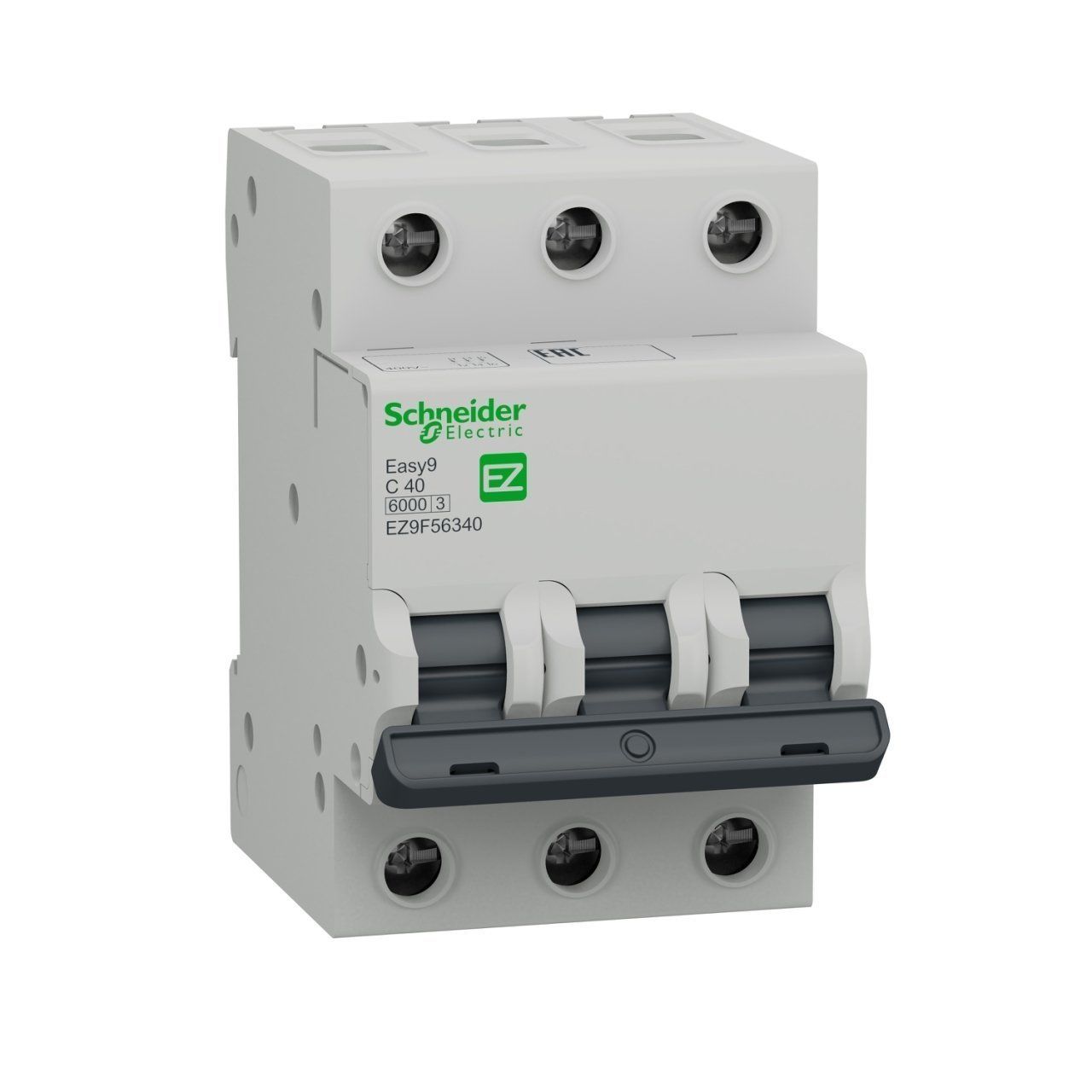 EZ9F56340 | Schneider Otomatik Sigorta - 40 Amper, 3 Kutup , 6kA, C Eğrisi - Easy