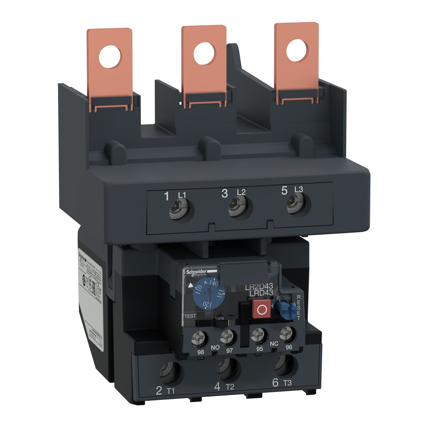 LRD4369 | Schneider LRD4369 ürün görseli Schneider Electric  TeSys D termal aşırı yük röleleri - 110...140 A - sınıf 10A