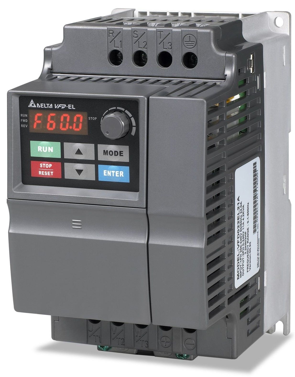 VFD022EL43A | Delta VFD-EL Serisi 2,2 kW 3 Faz 400 VAC Hız Kontrol Cihazı