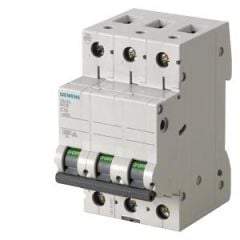 5SL6315-7 | Siemens 1.6A; 3 FAZLI; 70 mm; ANAHTARLI OTOMATİK SİGORTA; 6kA; C TİPİ; YAVAŞ KARAKTERLİ