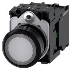 3SU1106-0AB70-1BA0 | Siemens Sirius ACT Plastik Renksiz Komple ışıklı Yay Dönüşlü Butonlar 230 AC 1NO